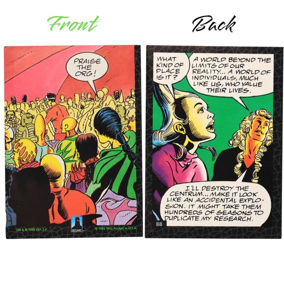 1993 Defiant Plasm TRG Trading Cards [Lot of 8] - Picture 7 of 10